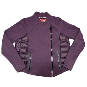 NIKE Tech Aeroloft Moto Women's Down Quilted Jacket - Deep Purple - Sz M